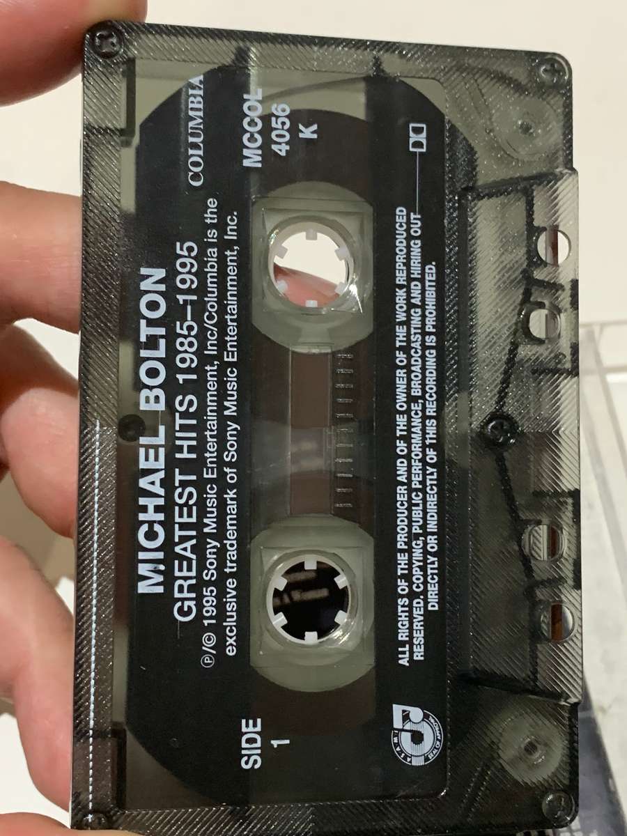Cassette Tape - Michael Bolton . Greatest Hits 1985 To 1995 - Not Tested / See Pics