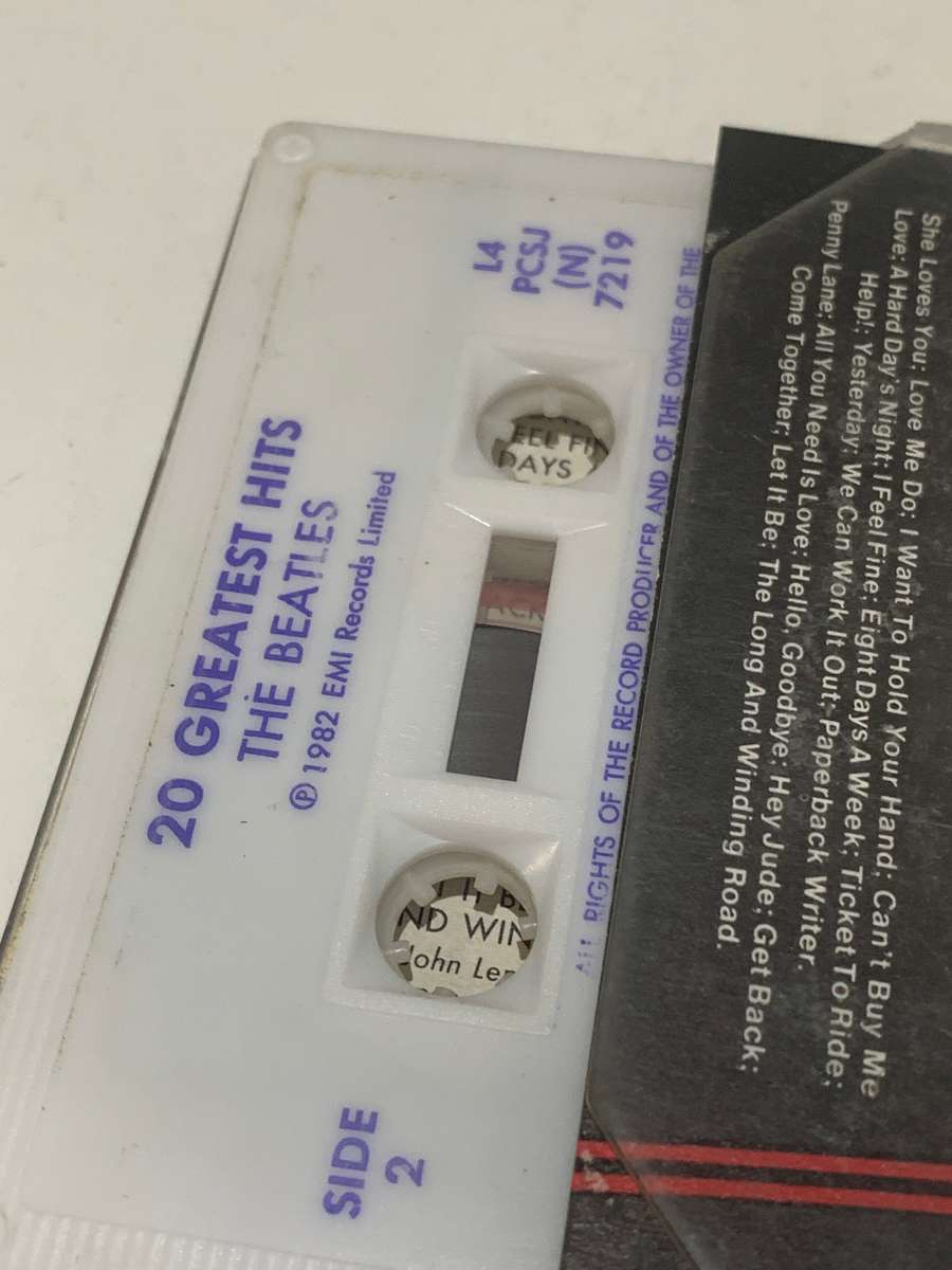 Cassette Tape - The Beatles . 20 Greatest Hits - Not Tested / See Pics
