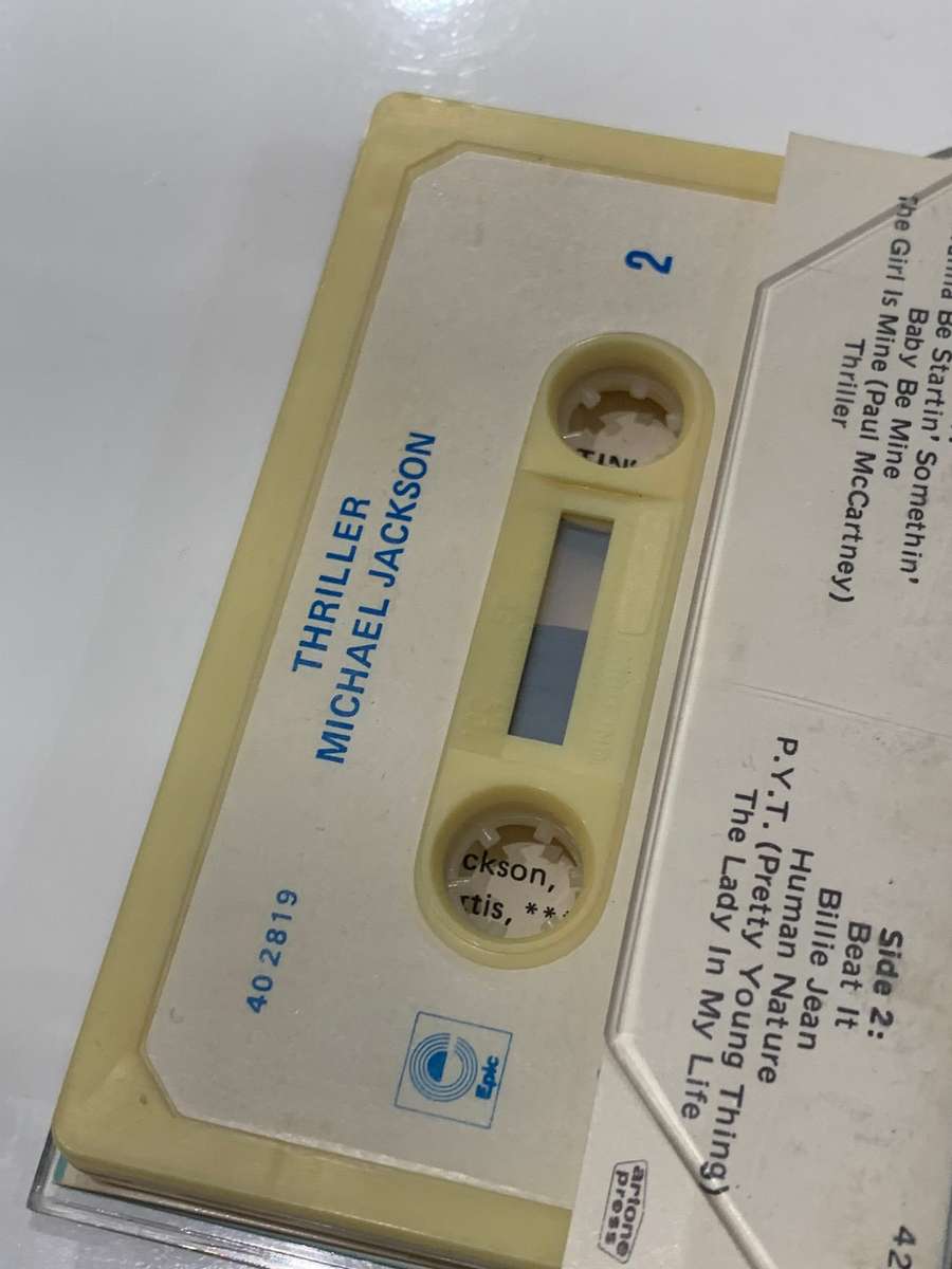 Cassette Tape - Michael Jackson . Thriller - Not Tested / See Pics
