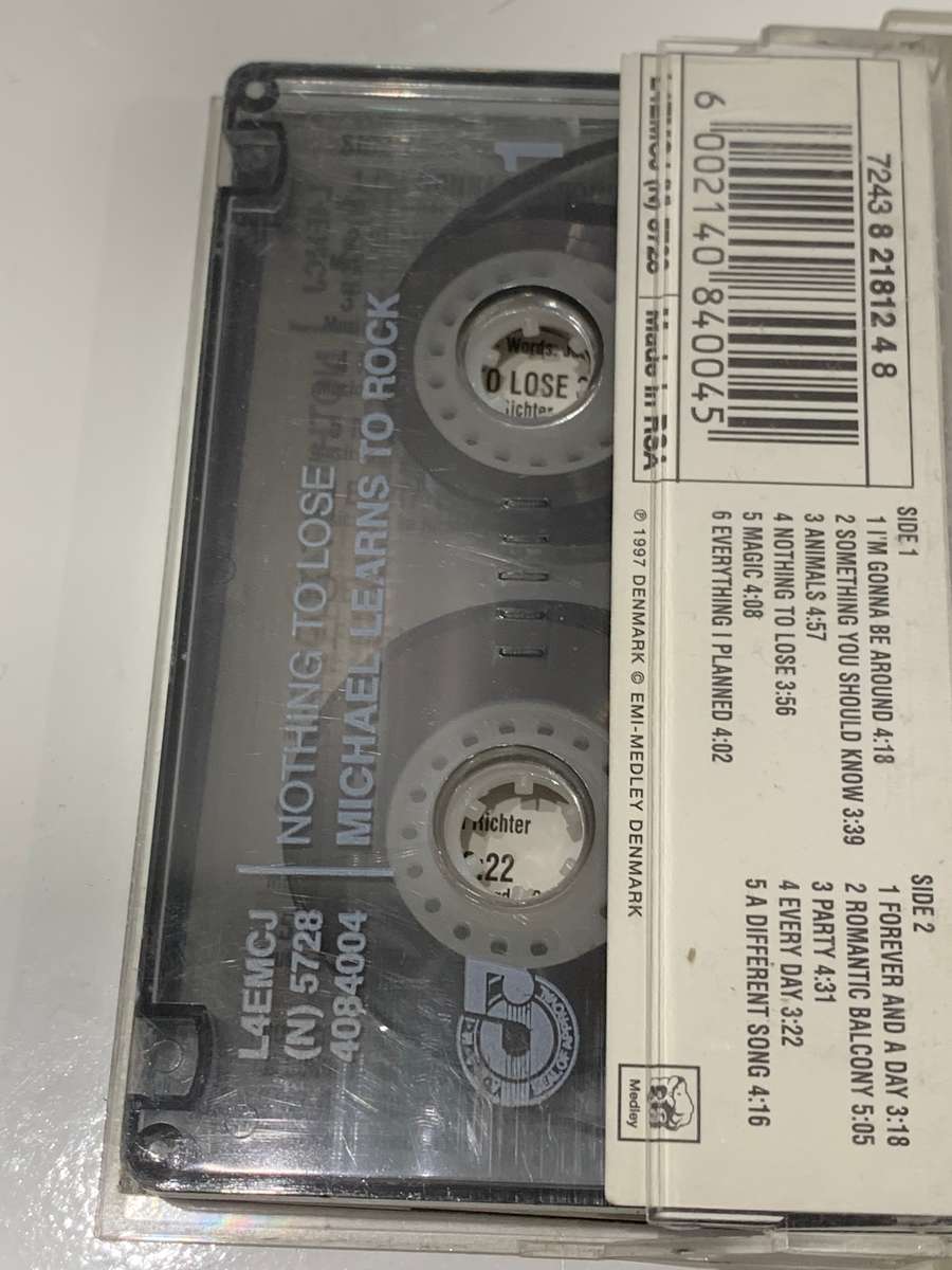 Cassette Tape - Michael Learns To Rock . Nothing To Lose - Not Tested / See Pics