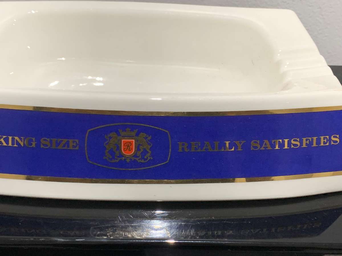 Large Continental Ceramic Ashtray  Rothmans King Size Cigarettes - Perfect Condition
