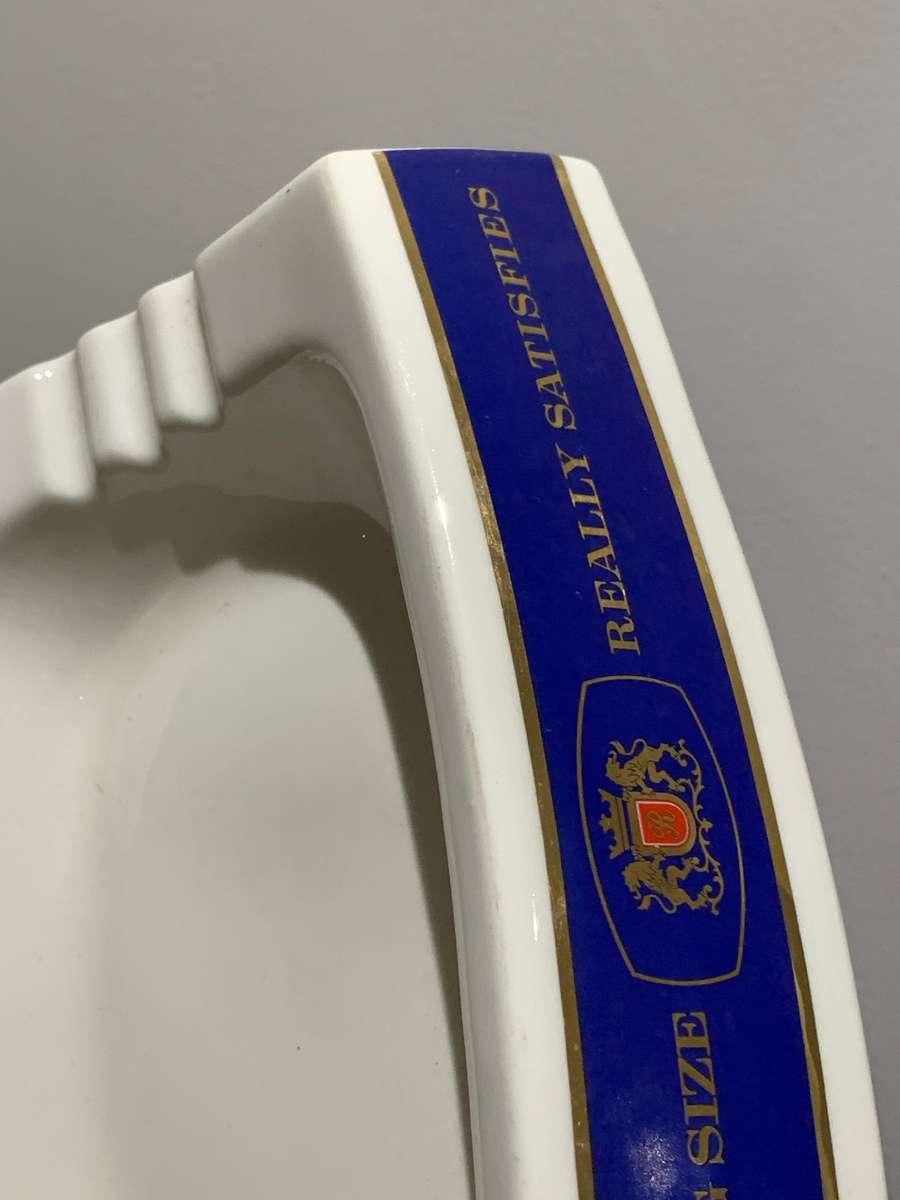 Large Continental Ceramic Ashtray  Rothmans King Size Cigarettes - Perfect Condition