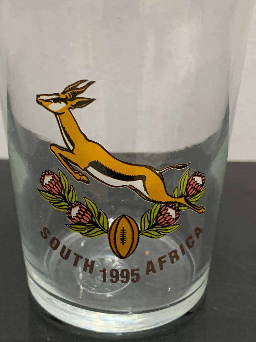 Vintage 1995 Springboks Rugby Pint Glass  Great Condition For Age