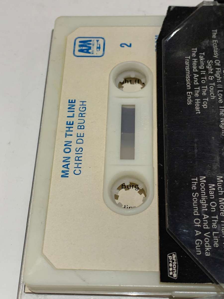 Cassette Tape - Chris De Burgh . Man On The Line - Not Tested / See Pics