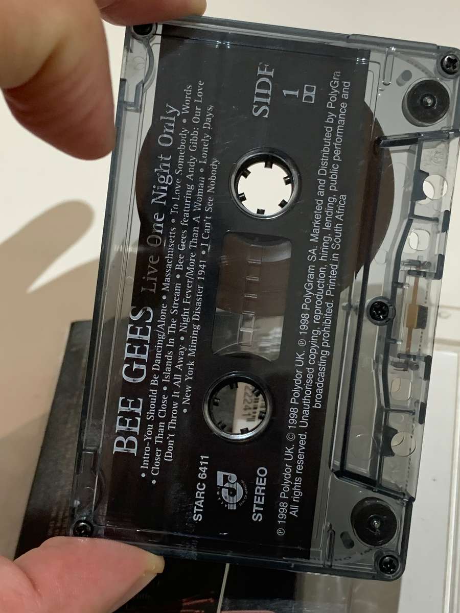 Cassette Tape - Bee Gees . One Night Only - Not Tested / See Pics