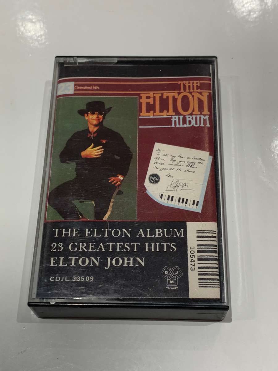 Cassette Tape - Elton John . 23 Greatest Hits . Sun City - Not Tested / See Pics