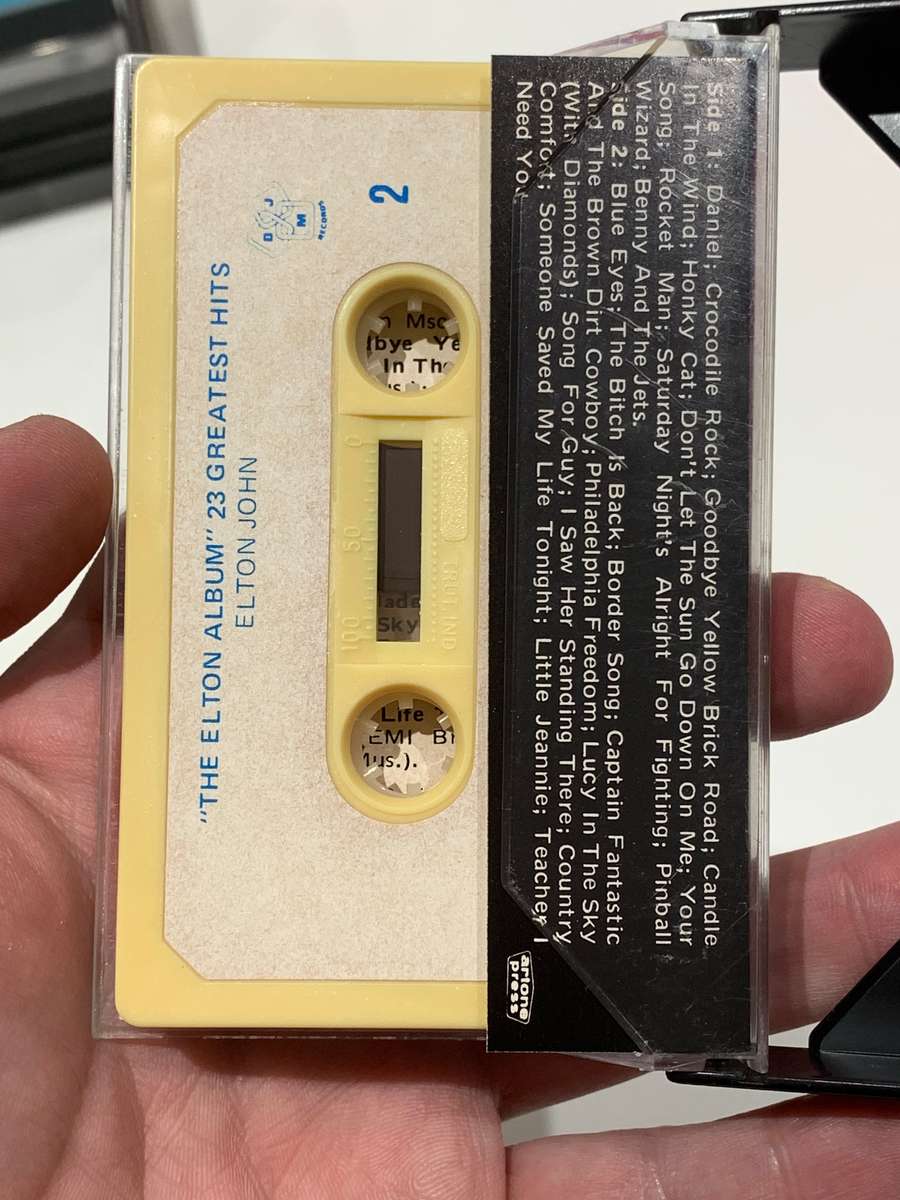 Cassette Tape - Elton John . 23 Greatest Hits . Sun City - Not Tested / See Pics