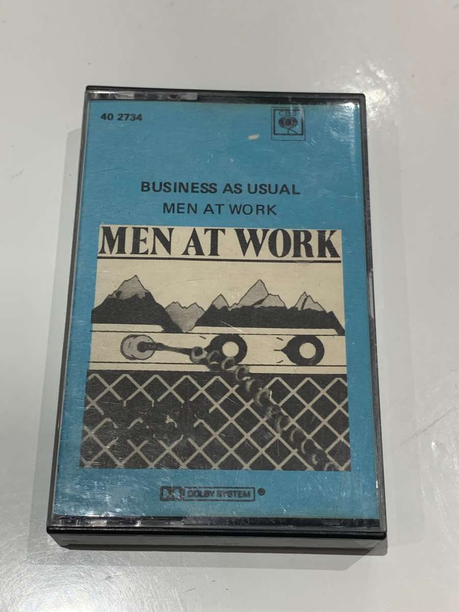 Cassette Tape - Men At Work . Business As Usual - Not Tested / See Pics