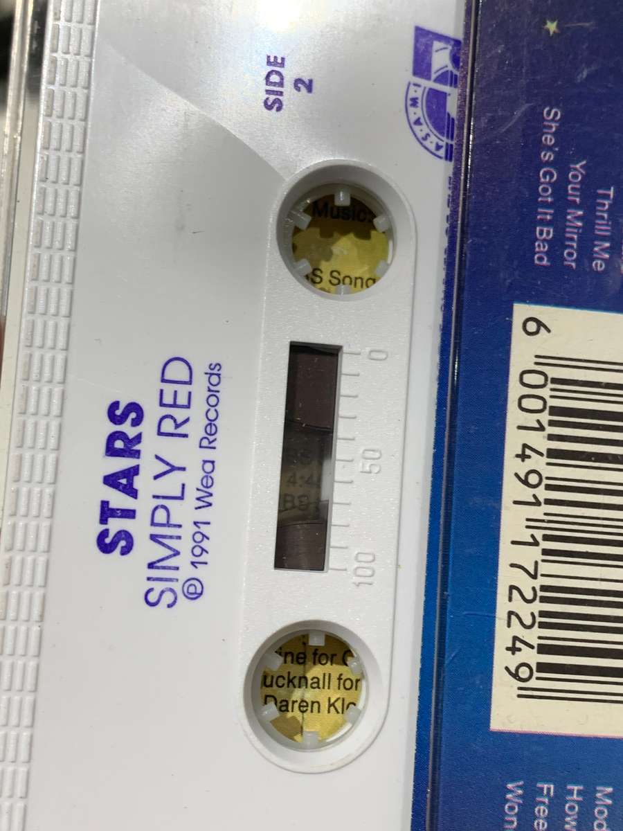 Cassette Tape - Simply Red . Stars - Not Tested / See Pics