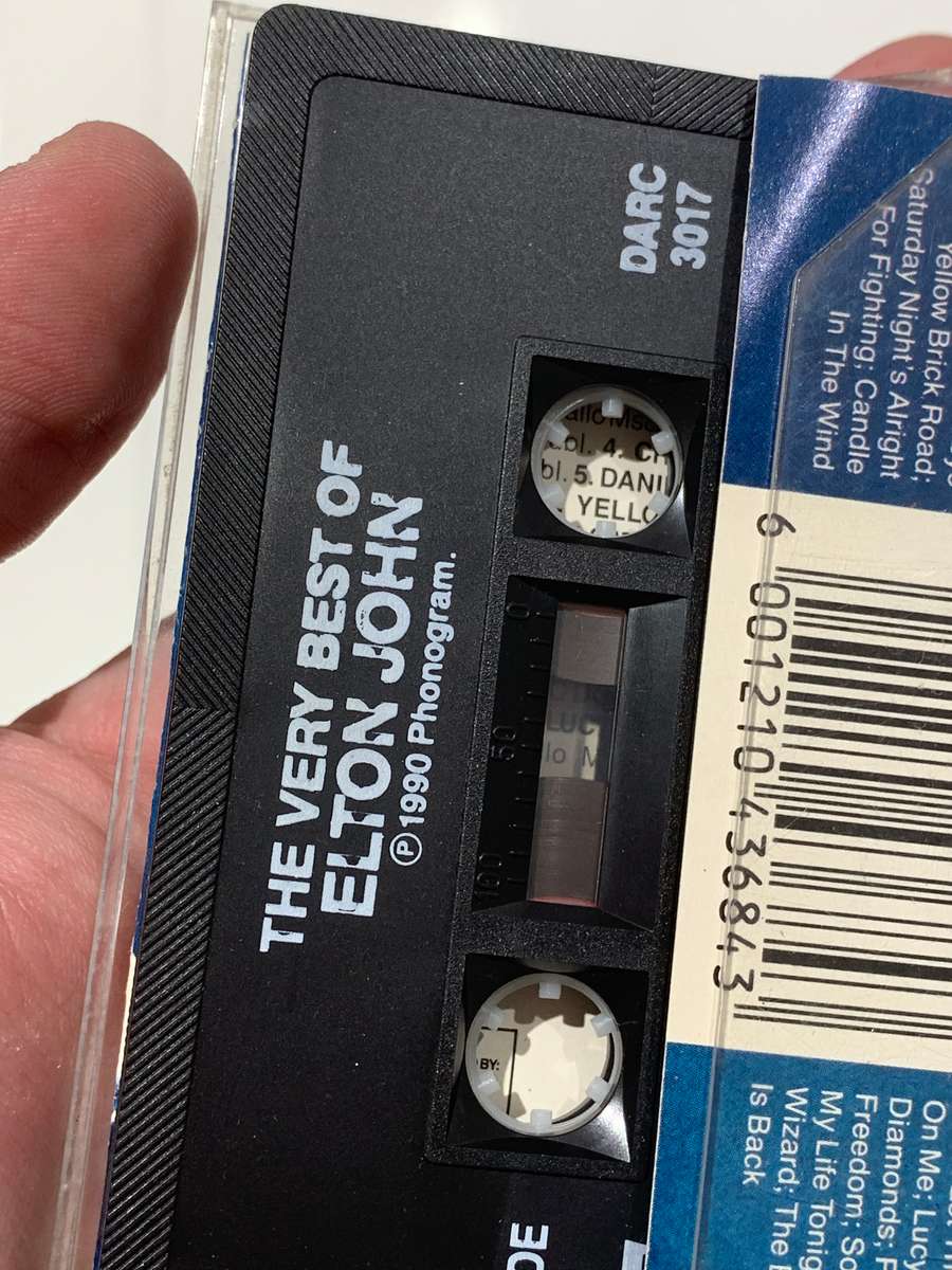 Cassette Tape - Elton John . The Very Best Of - Not Tested / See Pics