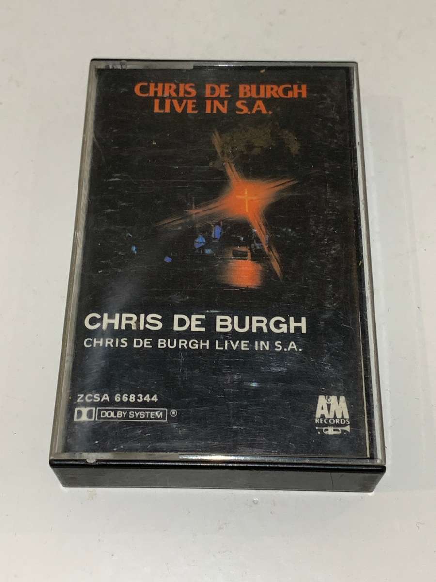 Cassette Tape - Chris De Burgh . Live In SA - Not Tested / See Pics