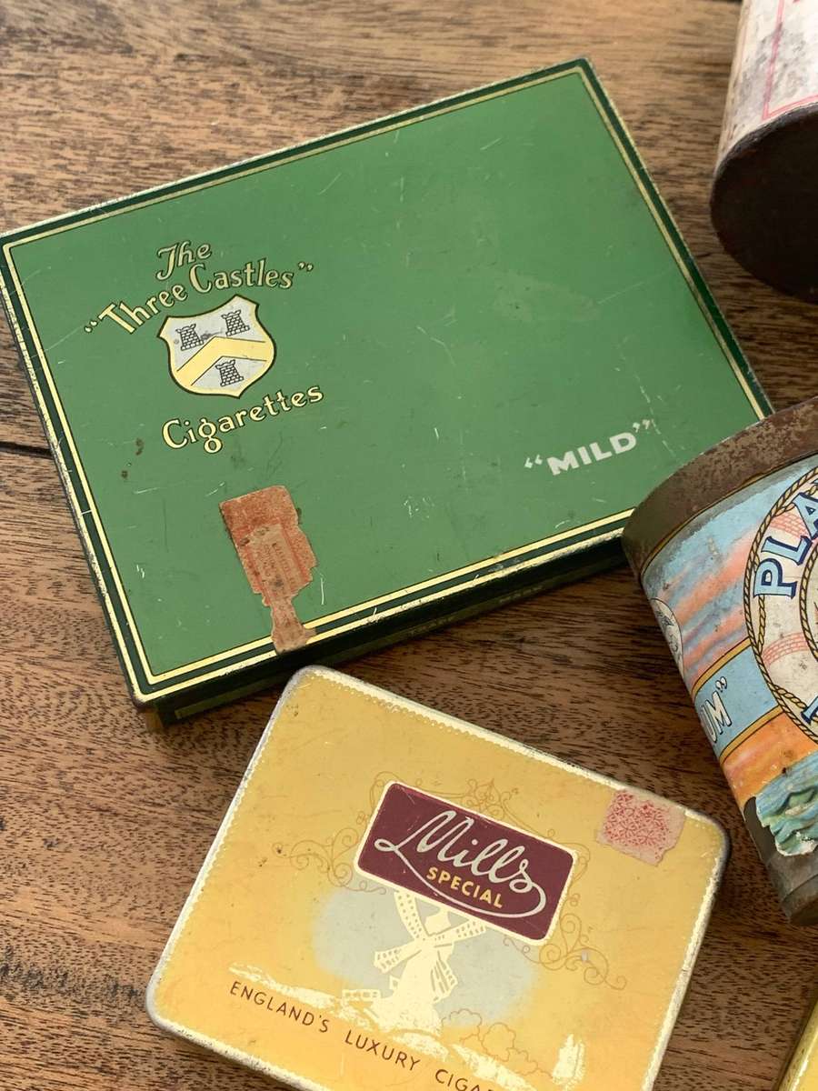 Vintage Cigarette Tins  Mixed Lot