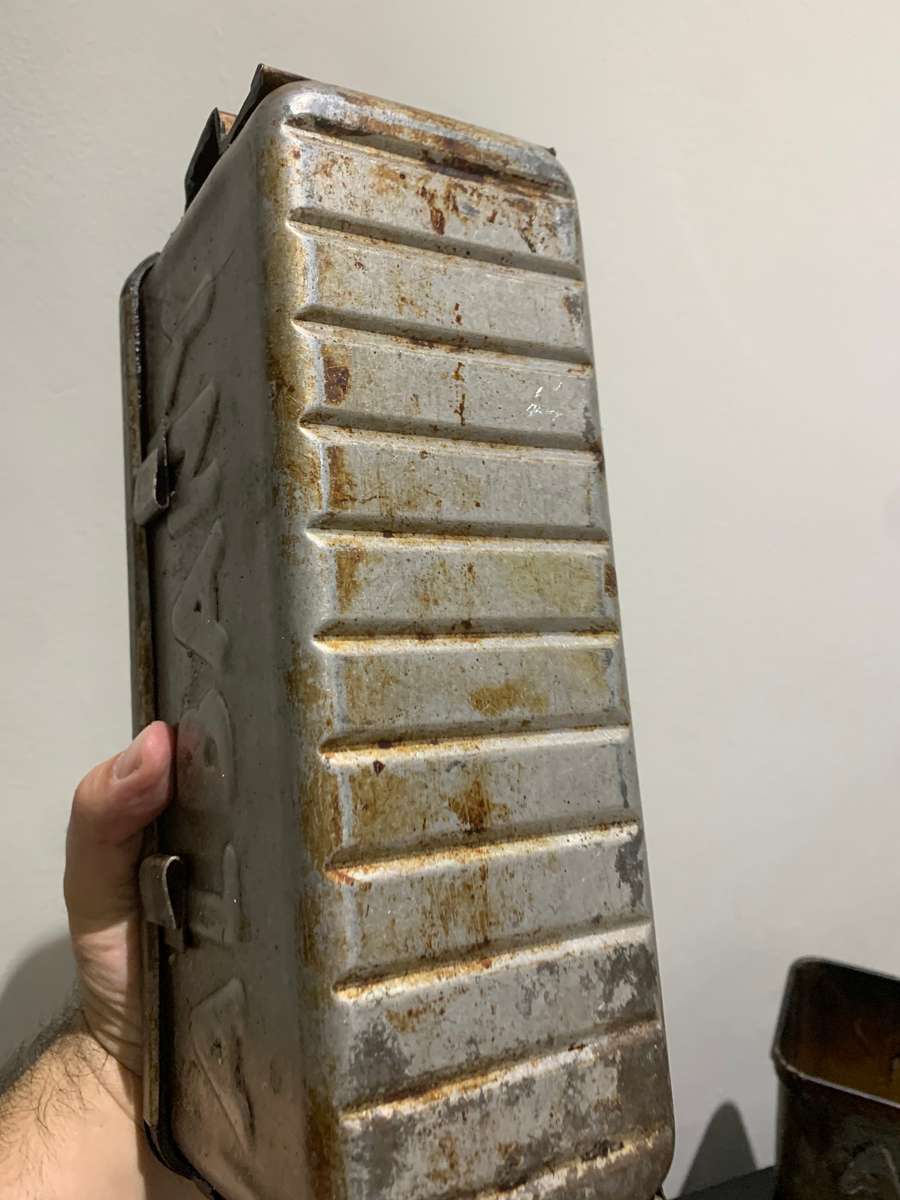 Pair Of Vintage Steel Albany Bread Tins