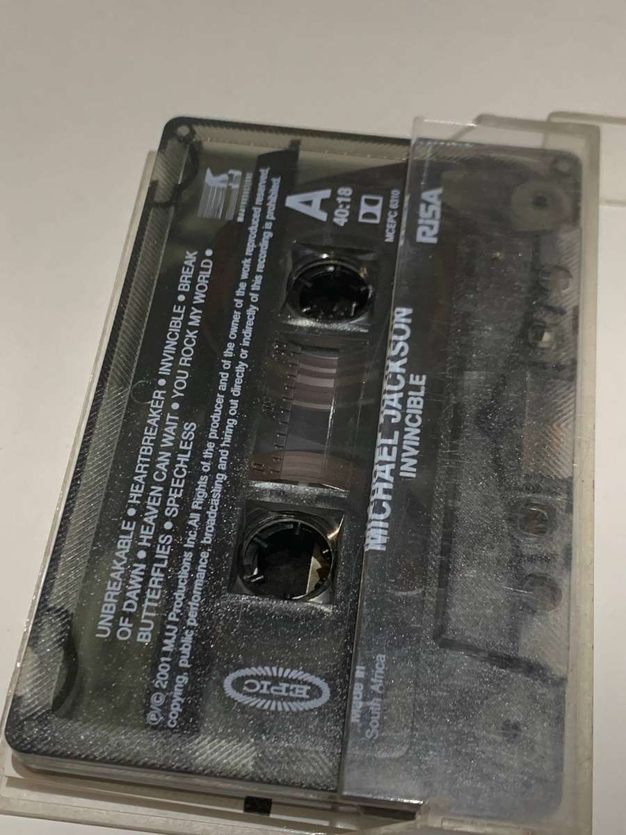 Cassette Tape - Michael Jackson . Invincible - Not Tested / See Pics