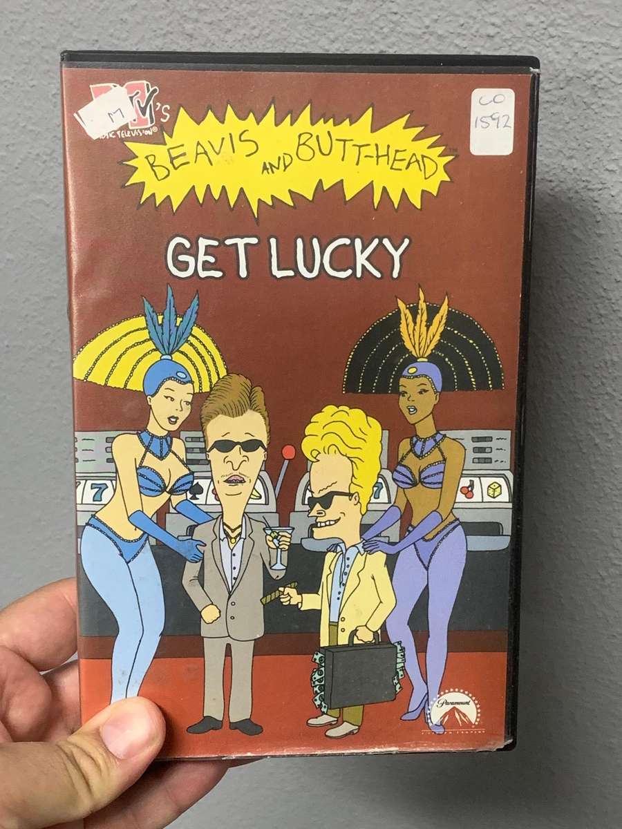 Retro VHS Tape . MTVs Beavis & Butt-Head  Get Lucky