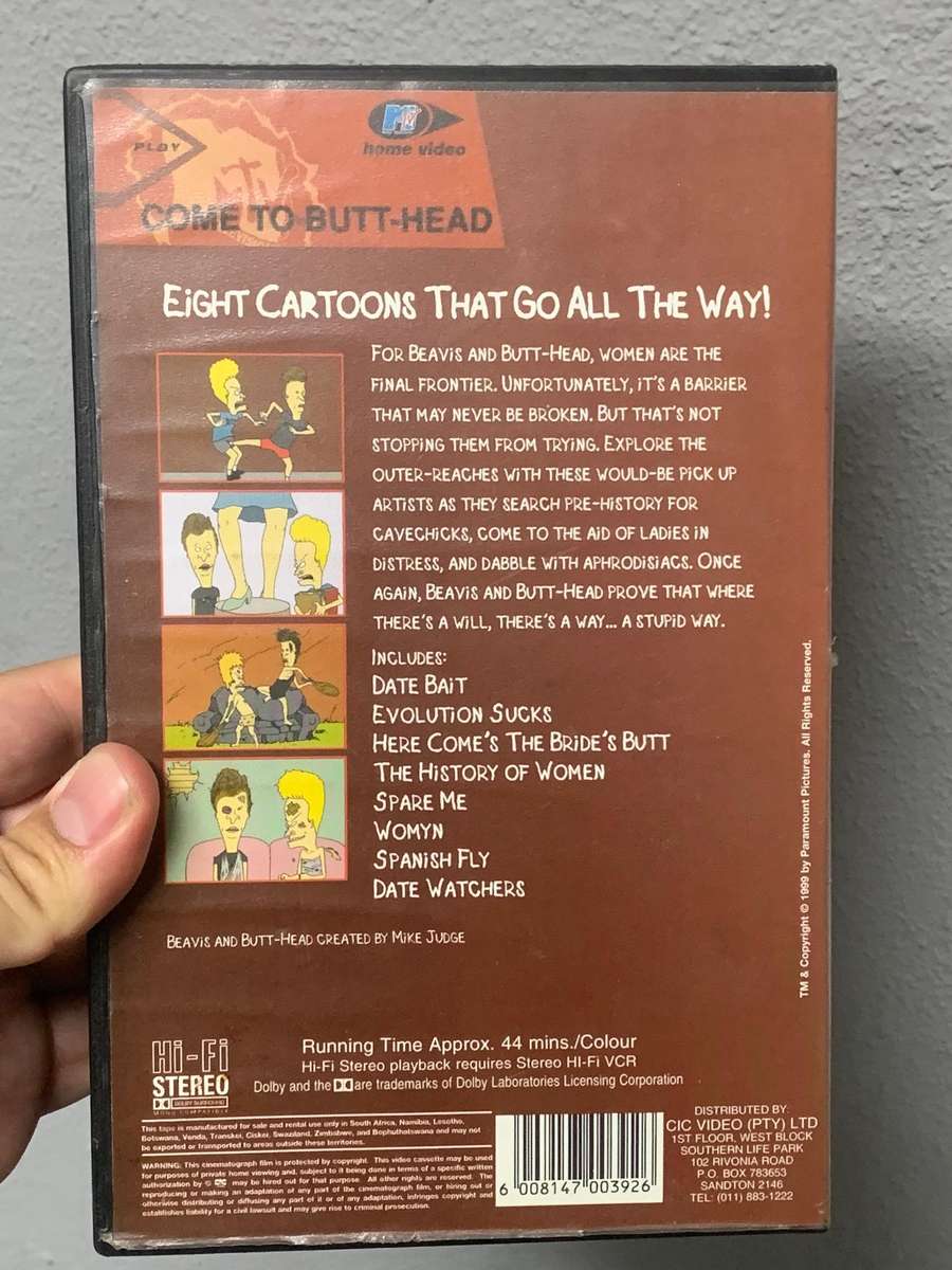 Retro VHS Tape . MTVs Beavis & Butt-Head  Get Lucky