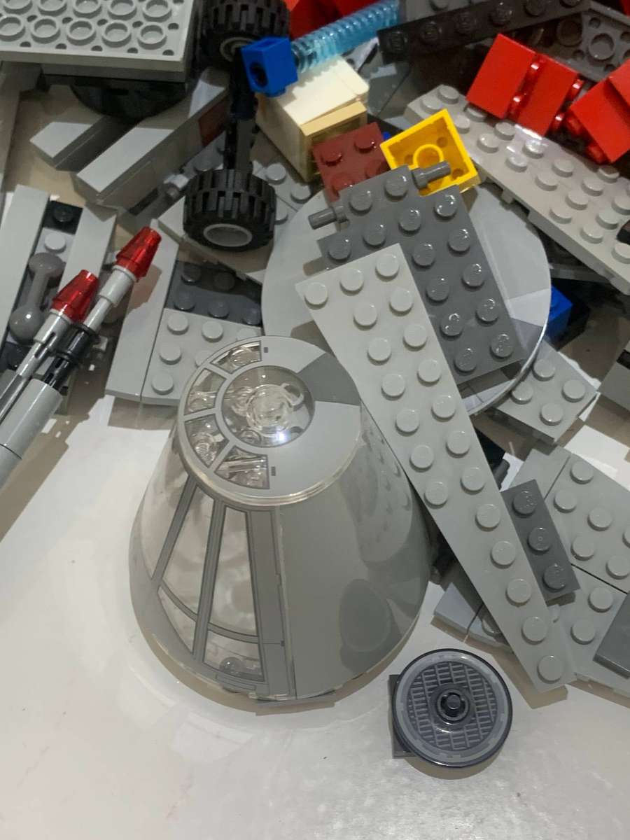 Tub With Original LEGO - Mixed With Star Wars Blocks  Assess From Pics