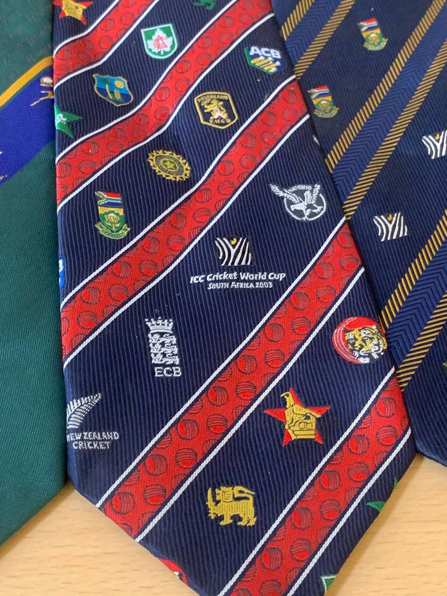 5 x SA Sporting Themed Ties  Rugby & Cricket  Includes WC