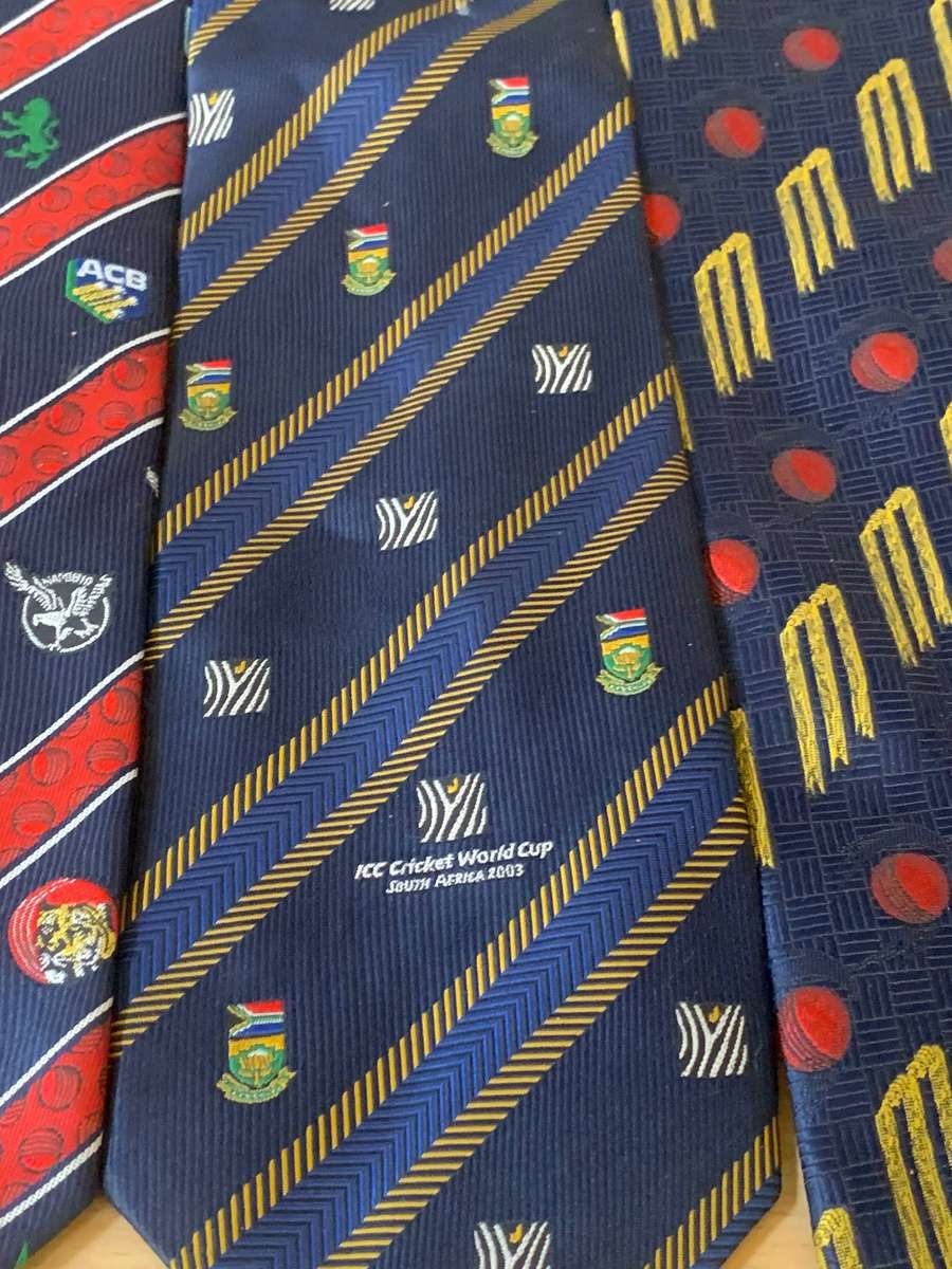 5 x SA Sporting Themed Ties  Rugby & Cricket  Includes WC