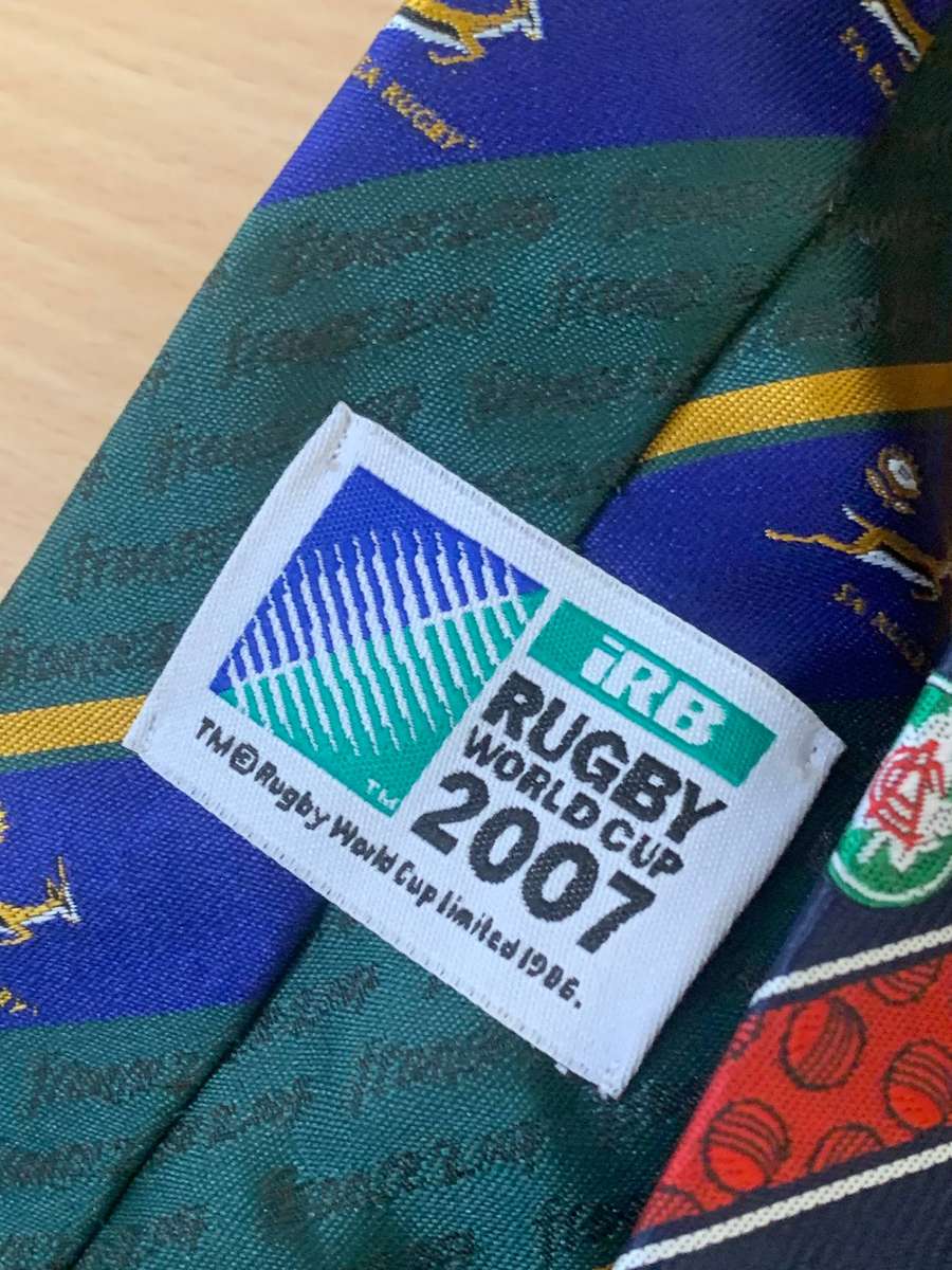 5 x SA Sporting Themed Ties  Rugby & Cricket  Includes WC