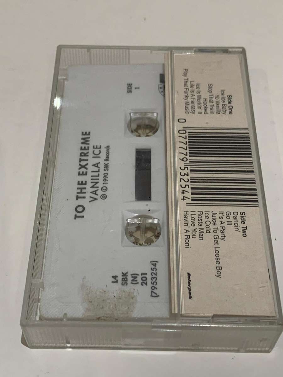Cassette Tape - Vanilla Ice . To The Extreme - Not Tested / Sold As Is / See Pics (J/E)