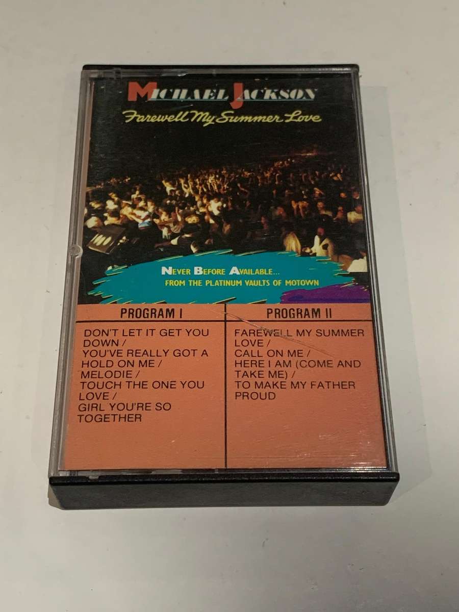 Cassette Tape - Michael Jackson . Farewell My Summer Love - Not Tested / Sold As Is / See Pics (J/E)