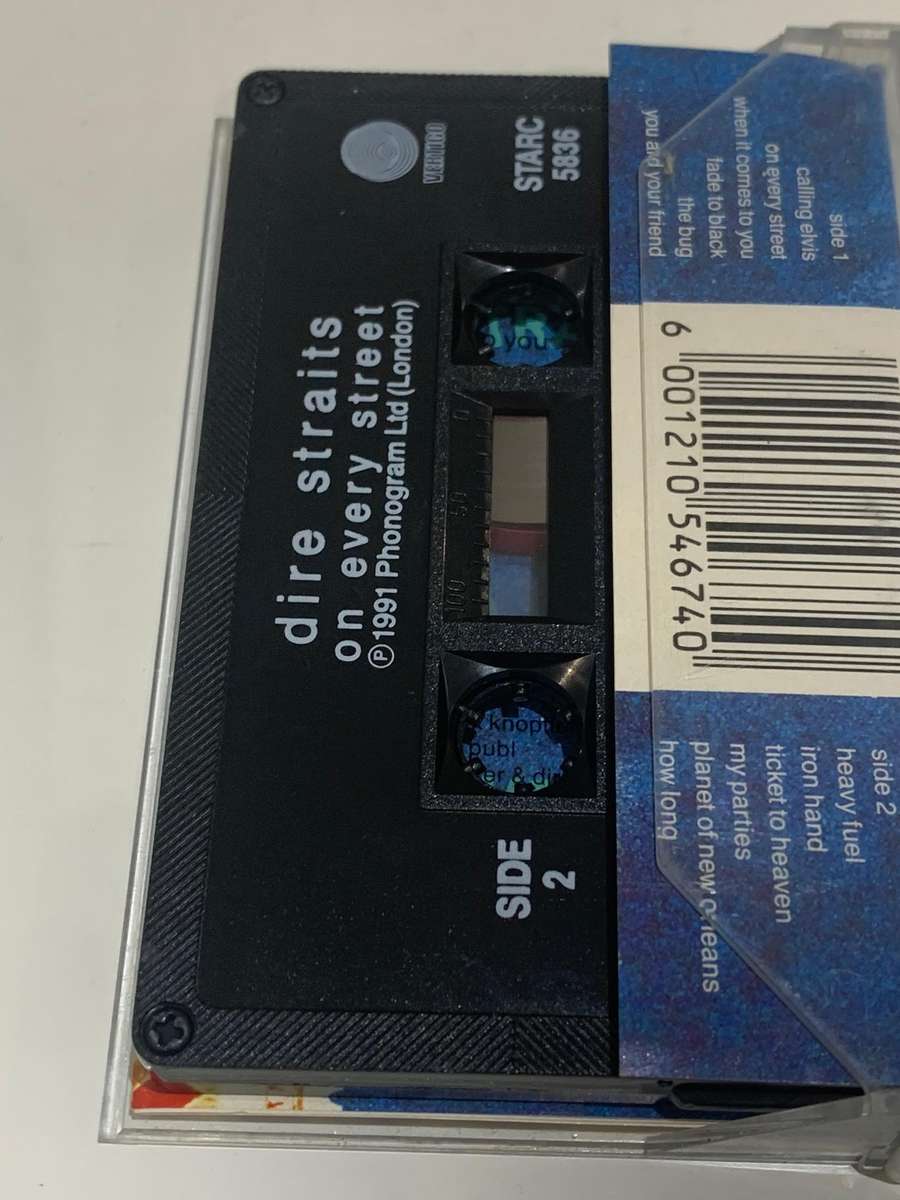 Cassette Tape - Dire Straits . On Every Street - Not Tested / Sold As Is / See Pics
