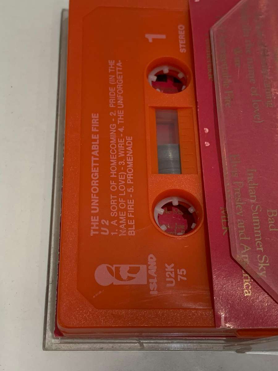 Cassette Tape - U2 . The Unforgettable Fire - Not Tested / Sold As Is / See Pics
