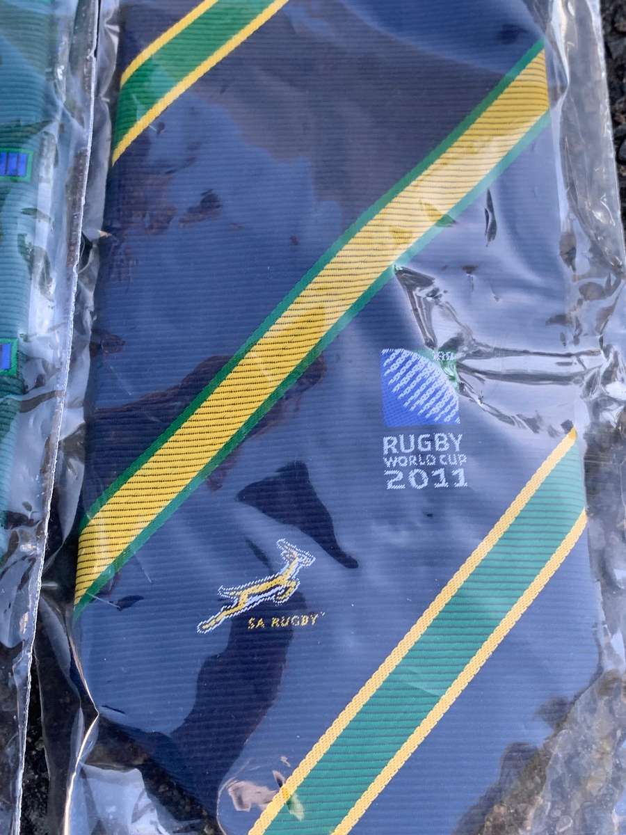 Trio Of New & Unused Souvenir Ties  2011 #Rugby World Cup Collection - Springboks