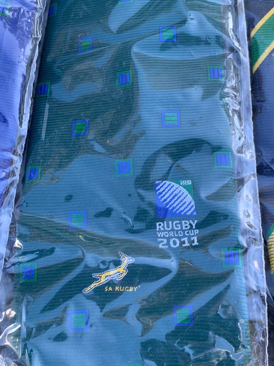 Trio Of New & Unused Souvenir Ties  2011 #Rugby World Cup Collection - Springboks