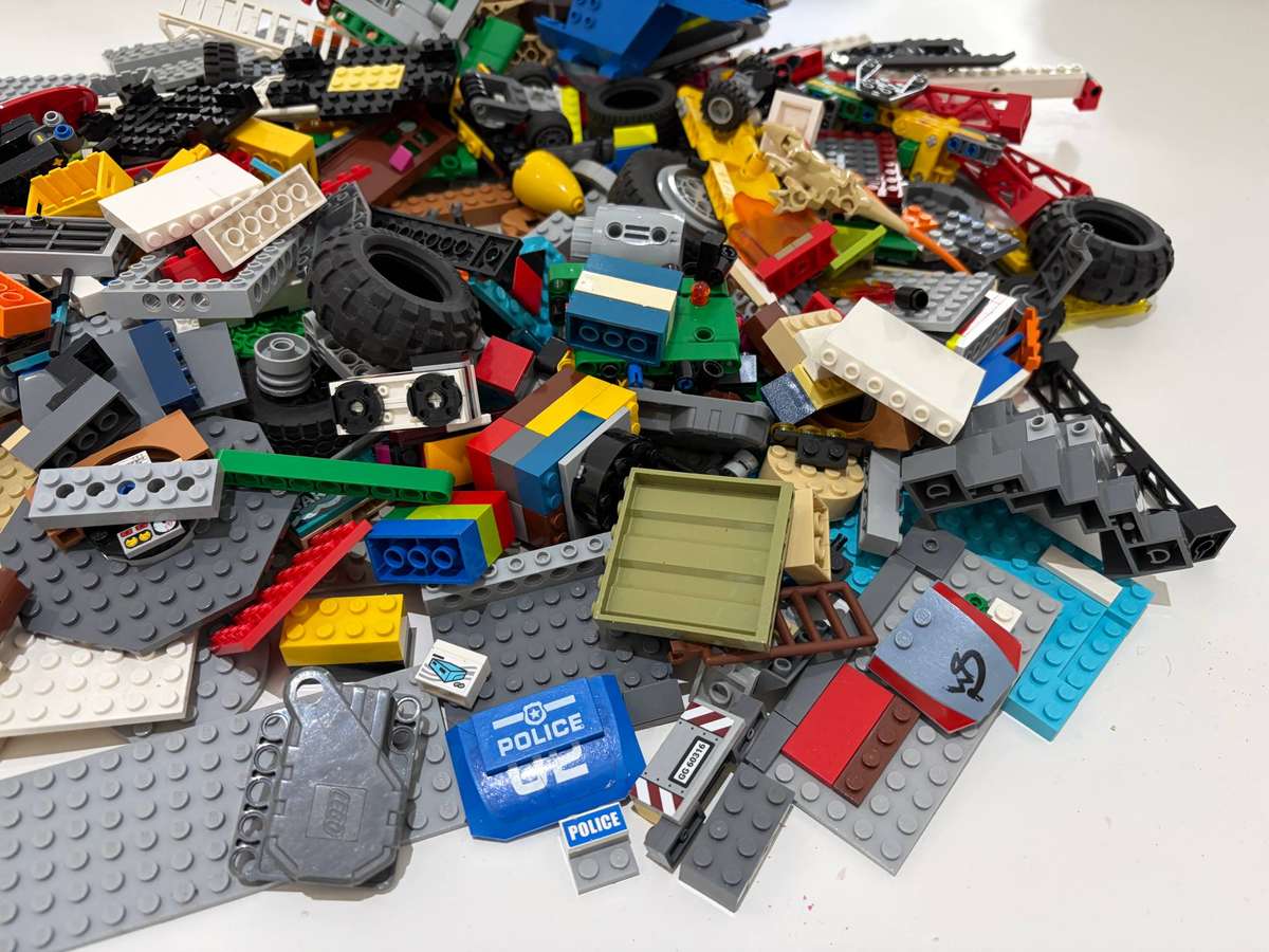 Bundle of Original LEGO - Blocks, Accessories, Partial Built Models