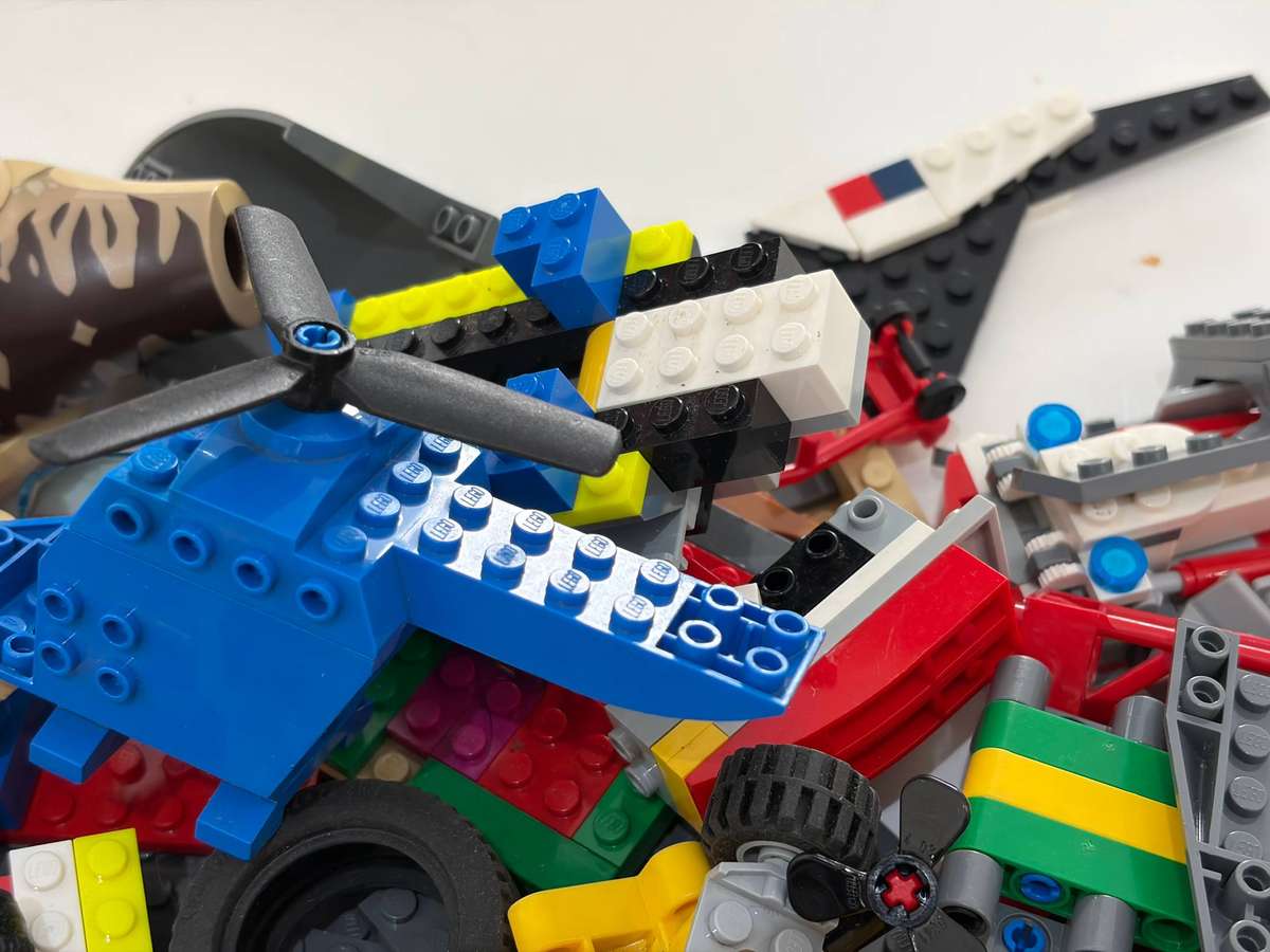 Bundle of Original LEGO - Blocks, Accessories, Partial Built Models