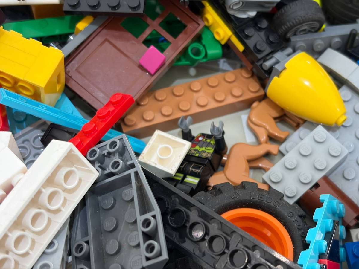 Bundle of Original LEGO - Blocks, Accessories, Partial Built Models