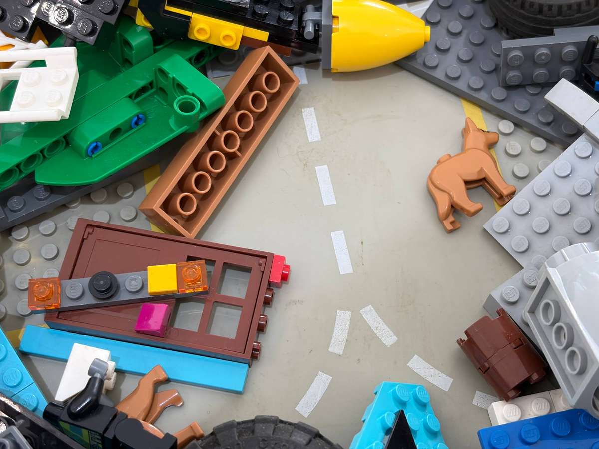 Bundle of Original LEGO - Blocks, Accessories, Partial Built Models
