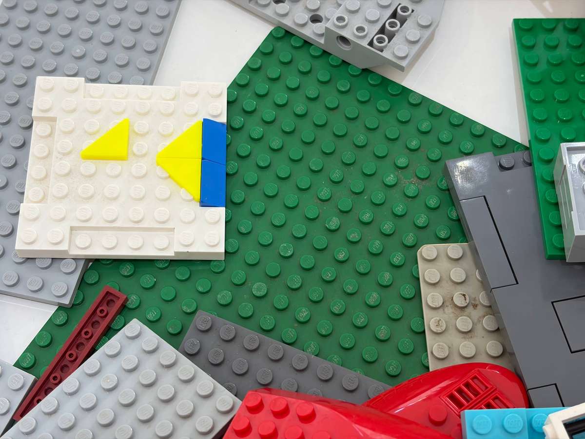 Bundle of Original LEGO - Blocks, Accessories, Partial Built Models