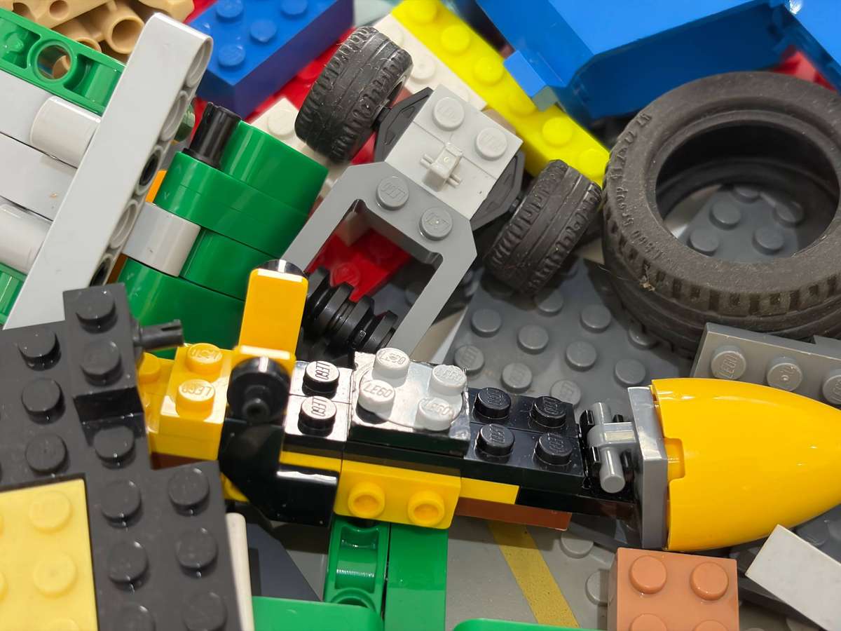 Bundle of Original LEGO - Blocks, Accessories, Partial Built Models