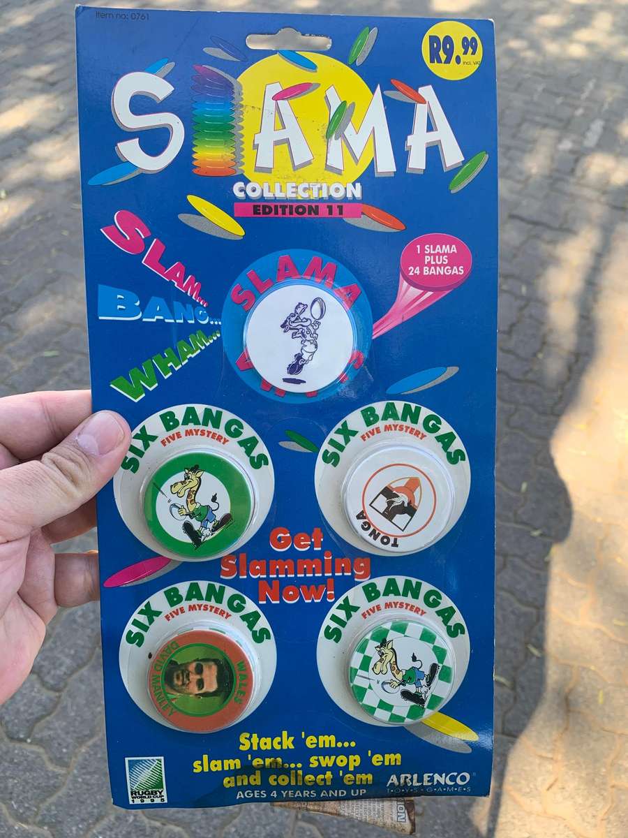 Sealed Pack - Arlenco 95 Rugby World Cup Slammas  Mild Water Discolouration Edge