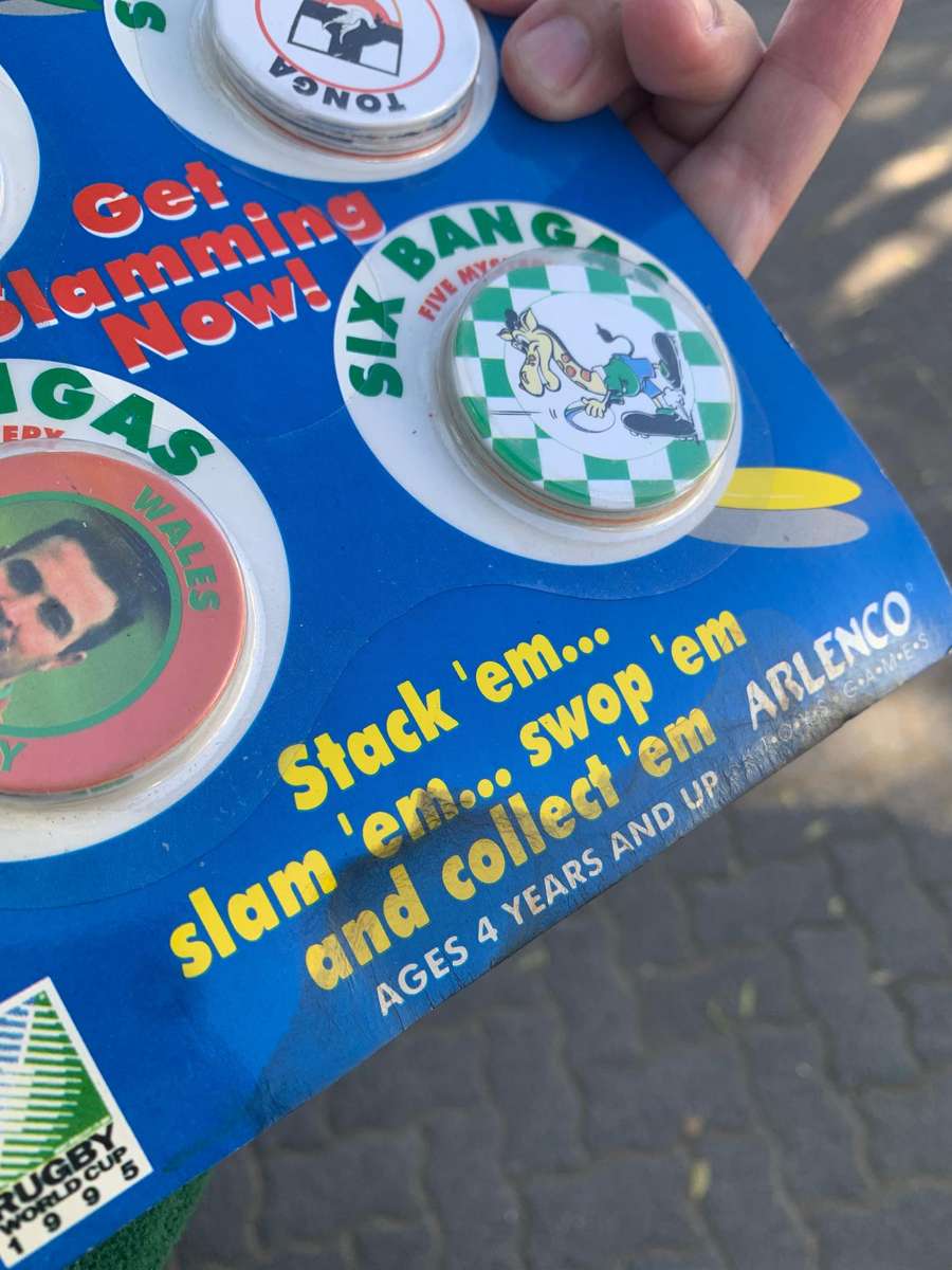 Sealed Pack - Arlenco 95 Rugby World Cup Slammas  Mild Water Discolouration Edge