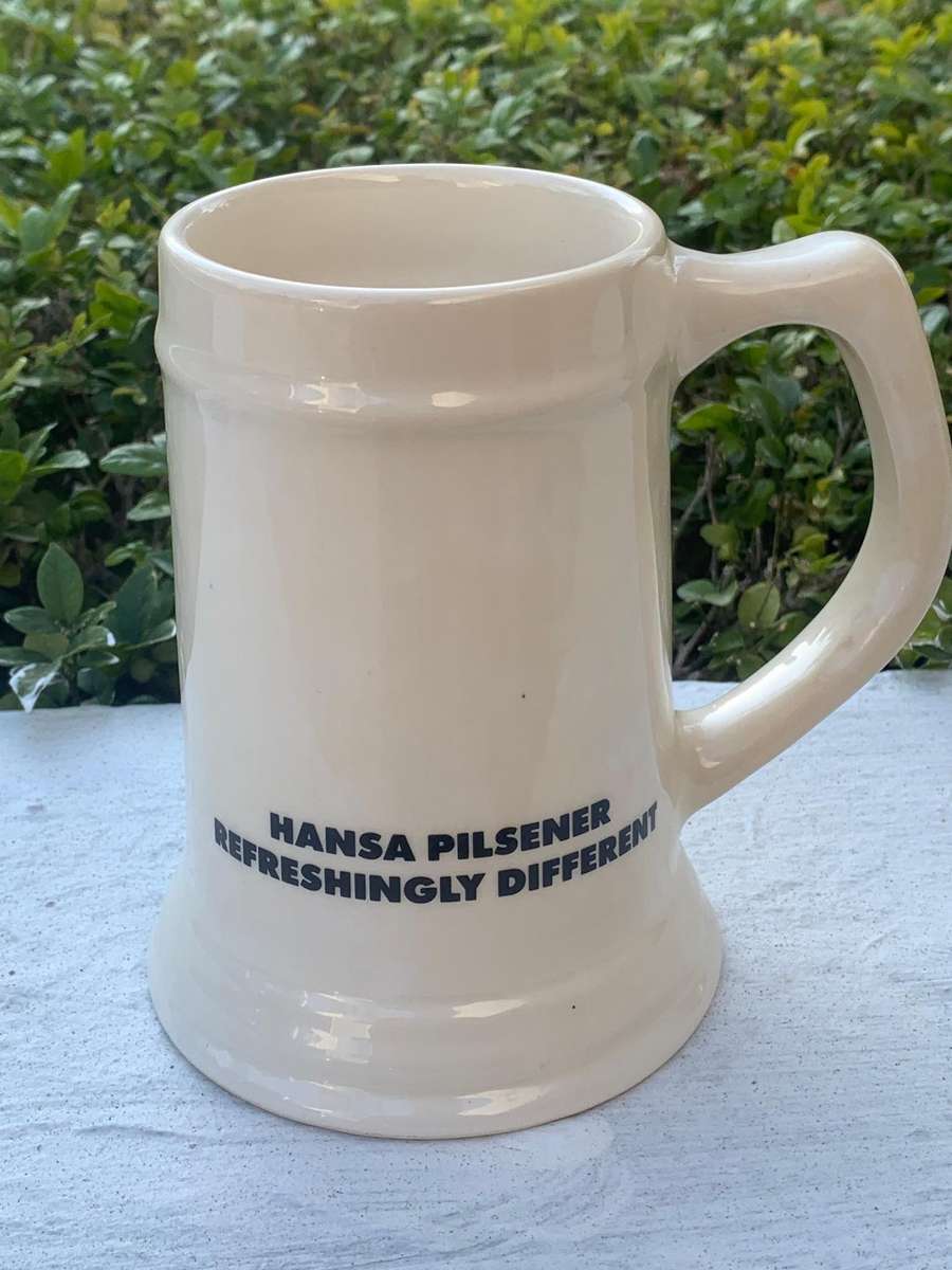 Stone Beer Mug  Hansa Pilsener  Awesome Design With Gold Embossing