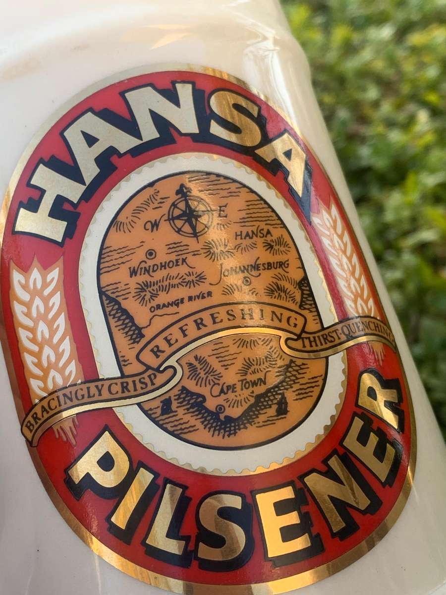Stone Beer Mug  Hansa Pilsener  Awesome Design With Gold Embossing