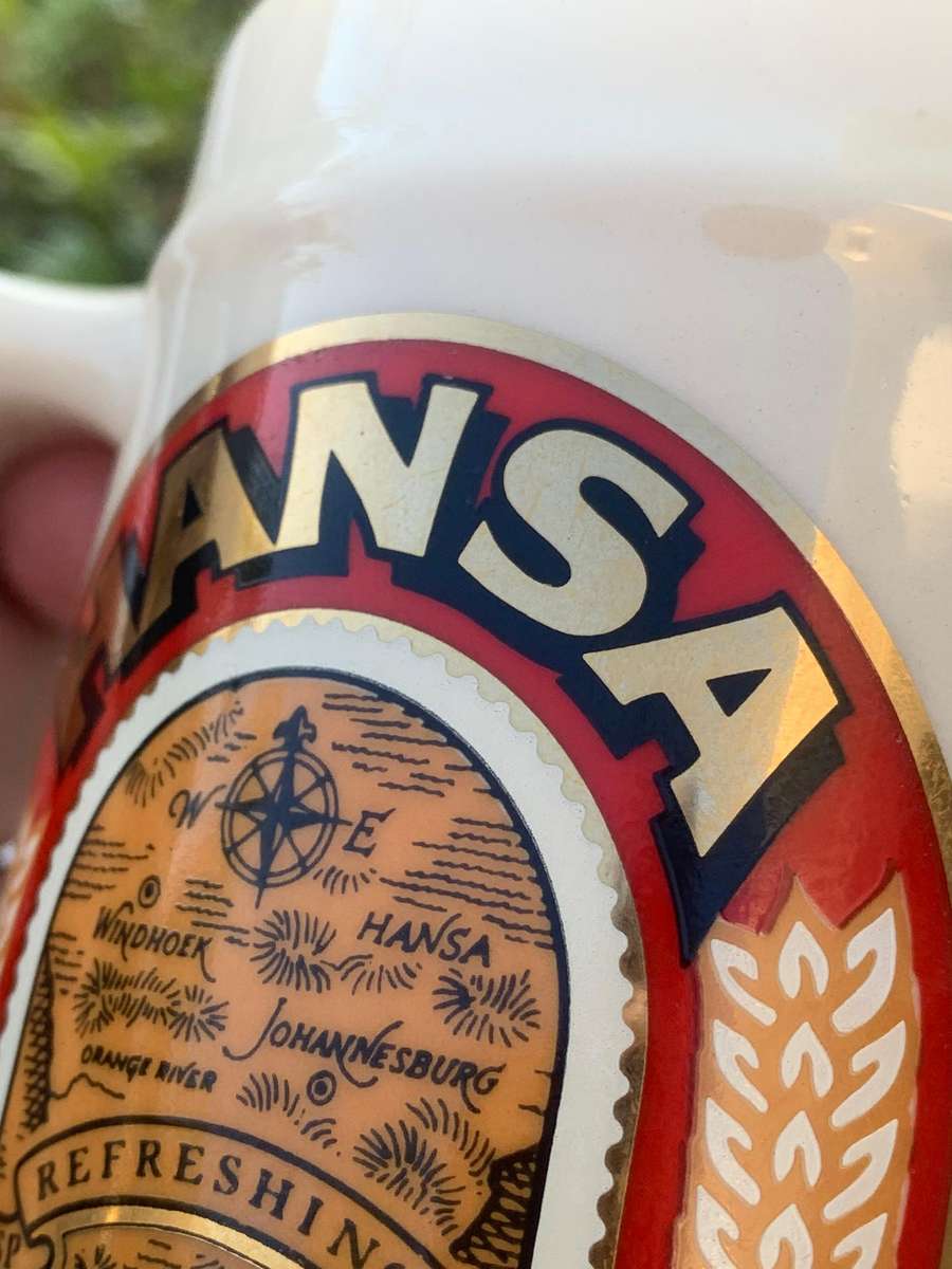 Stone Beer Mug  Hansa Pilsener  Awesome Design With Gold Embossing
