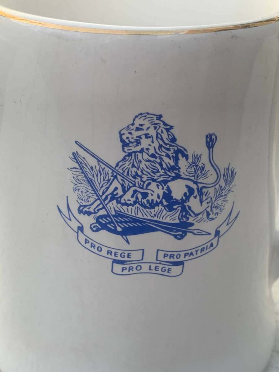 Willsgrove Ware Ceramic Bar Mug  BSAP  British South African Police