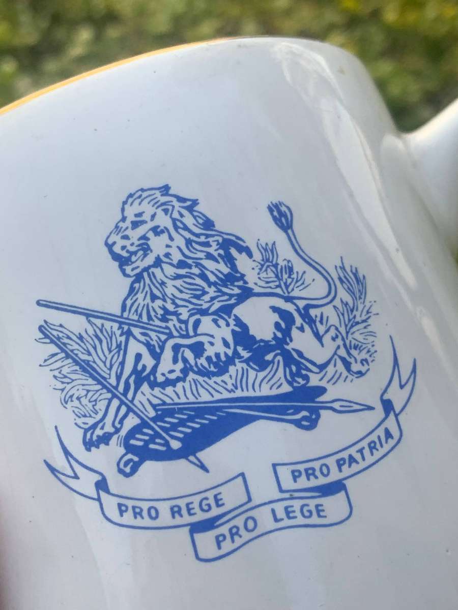 Willsgrove Ware Ceramic Bar Mug  BSAP  British South African Police