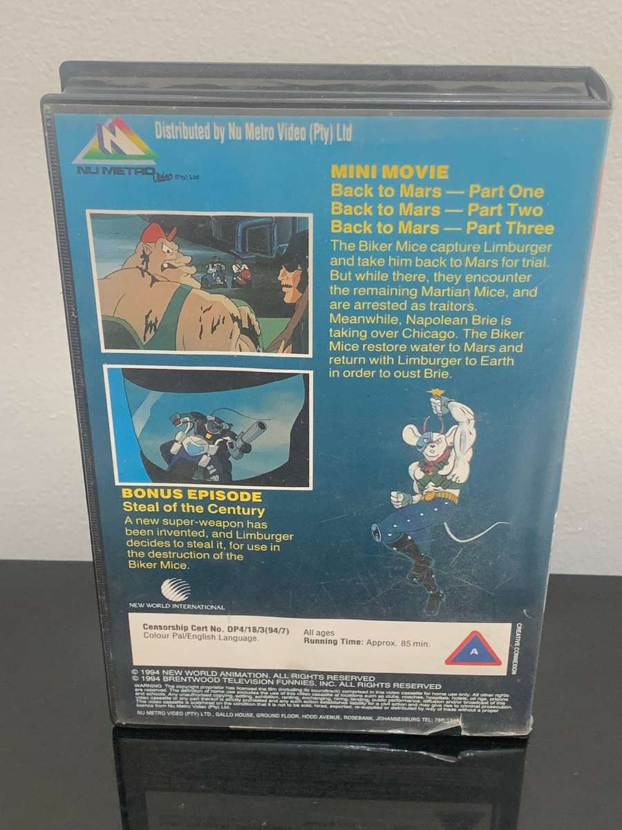 Collectible VHS  Biker Mice From Mars