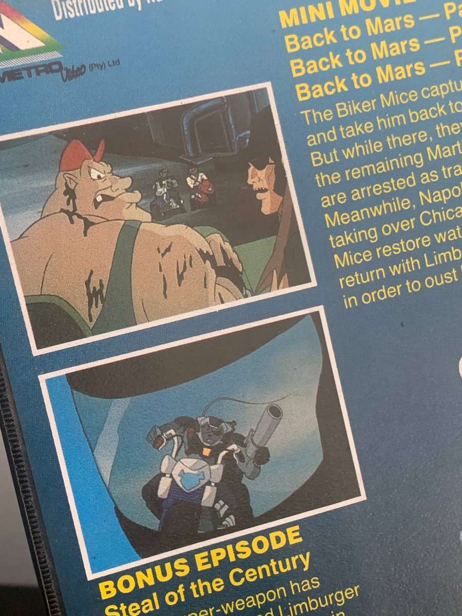 Collectible VHS  Biker Mice From Mars
