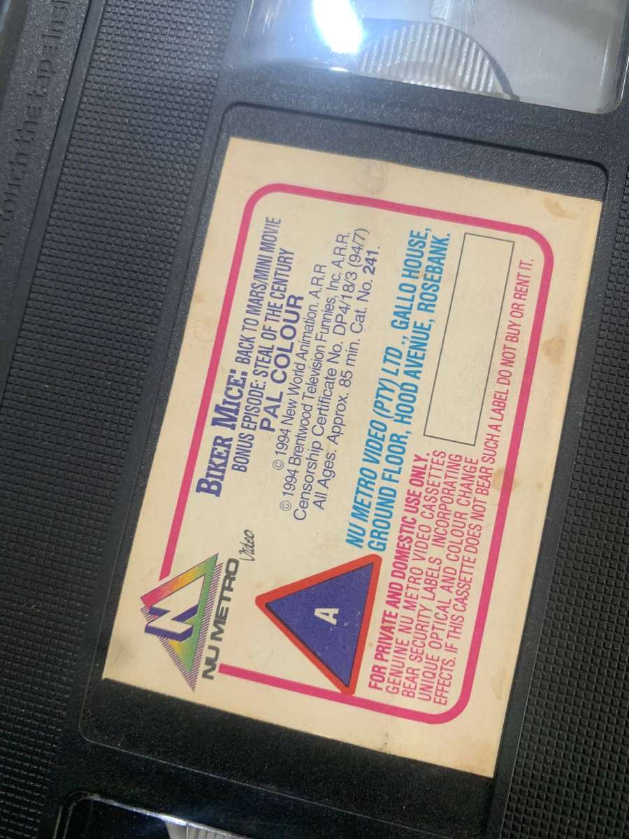Collectible VHS  Biker Mice From Mars