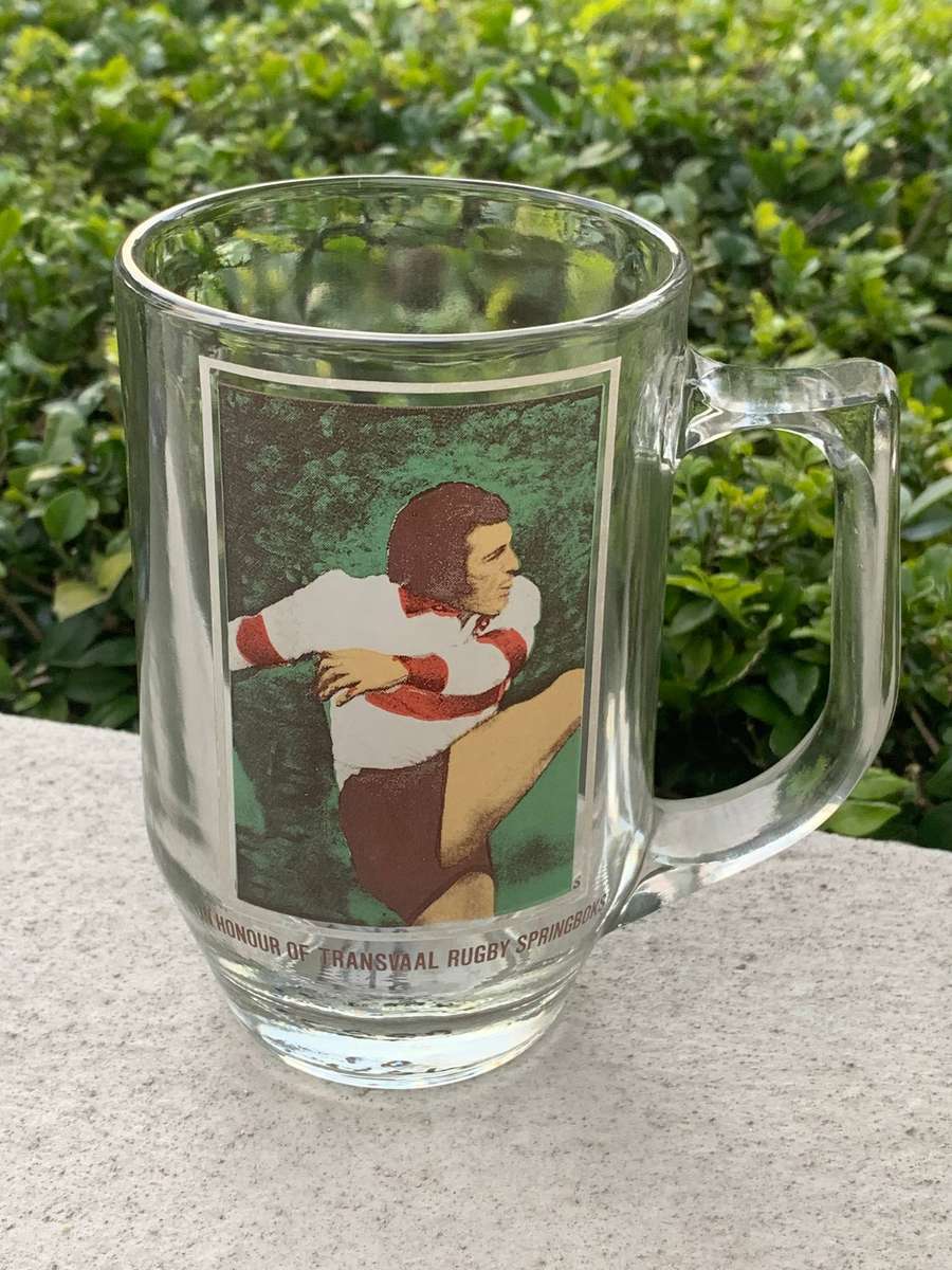 Glass Bar Mug - Transvaal Rugby Springboks