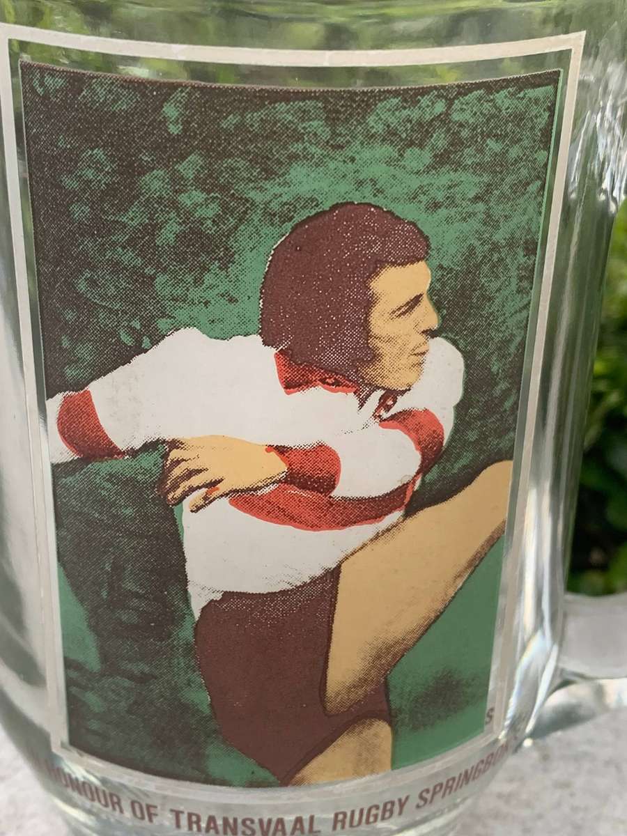 Glass Bar Mug - Transvaal Rugby Springboks