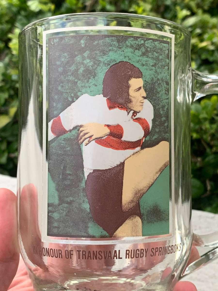 Glass Bar Mug - Transvaal Rugby Springboks