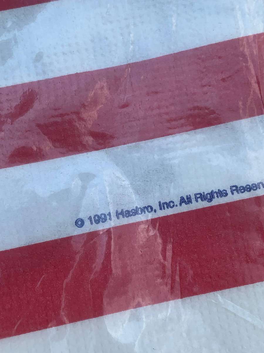 New Old Stock  Sealed Reed Table Cover  Vintage GI Joe - American Hero Branding  1991 Hasbro